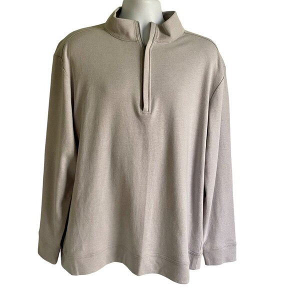 Tackle & Tides 1/4 Zip Long Sleeve Pullover Top Men's Large Gray NEW - Picture 2 of 9